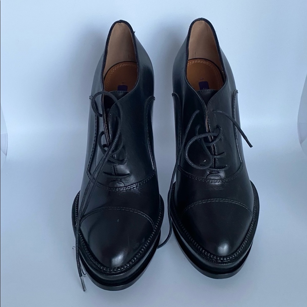 ⭐️⭐️Ralph Lauren Purple Label Black Leather Boots.